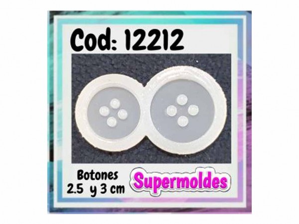 MOLDES SILICONA BOTONES 2,5/3cm