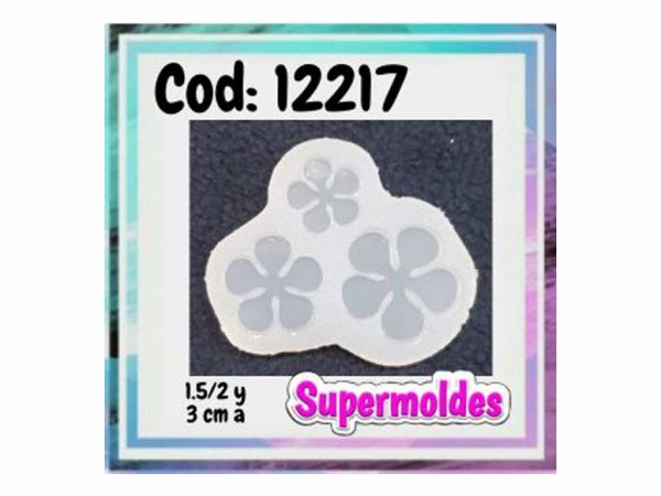 MOLDES SILICONA FLORES x3und