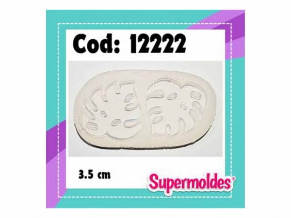 MOLDES RESINA HOJA MOSTERA x2und 3,5cm