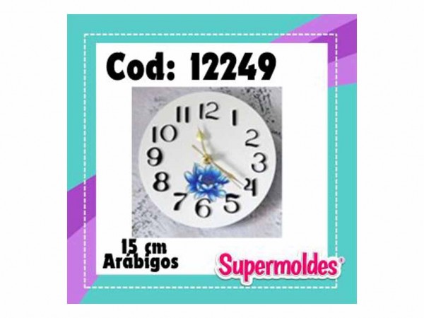 MOLDES SILICONA RELOJ RED NUM ARABIGOS 15c