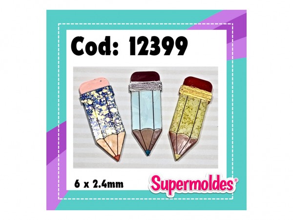 MOLDES SILICONA LAPIZ/LLAVERO 6x2.4x4mm