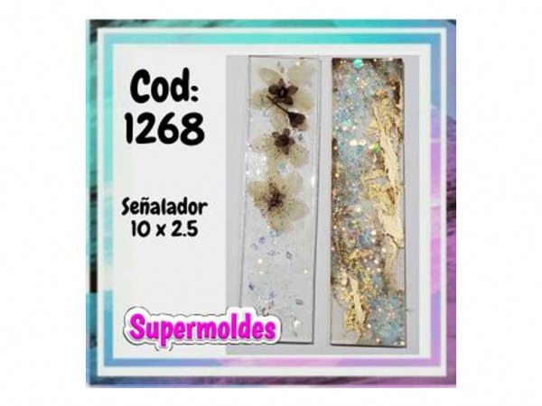 MOLDES SILICONA SEÑALADOR 10X2.5 CM