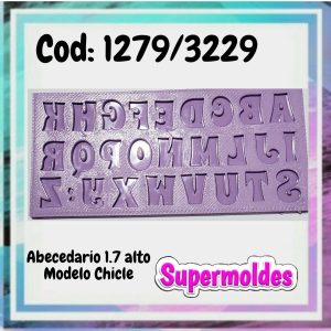 MOLDES RESINA ABECEDARIO 1.7cm ALTO