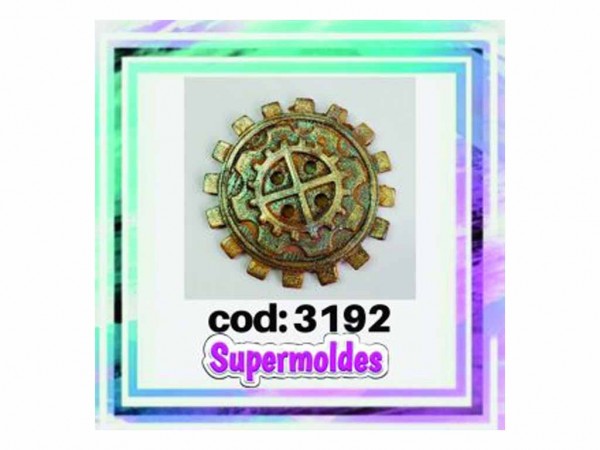 MOLDES SILICONA ENGRANAJE TRIPLE 6 cm