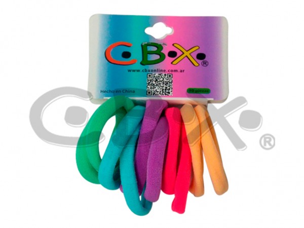 GOMITAS DE PELO TOALLA PASTEL X 10 UNID
