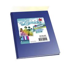 CUADERNO FORRADO 50H AZUL RAYADO