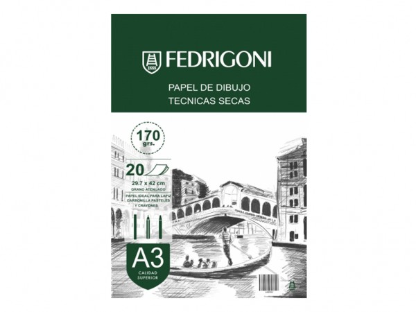 BLOCK DIBIUJO 170g A3 20H PAPEL RUGOSO