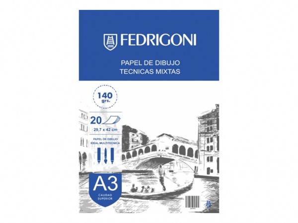 BLOCK MULTITECNICA 140g A3 20H