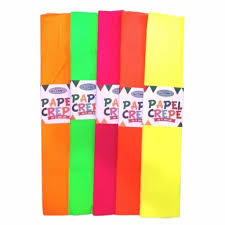 PAPEL CREPE FLUO VERDE 2mx50cm