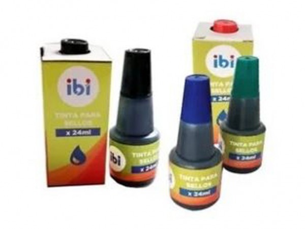 TINTA SELLOS IBI X24ml NEGRA