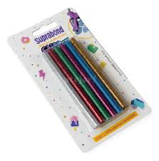 SILICONA BARRA FINA ADHES GLITTER x12