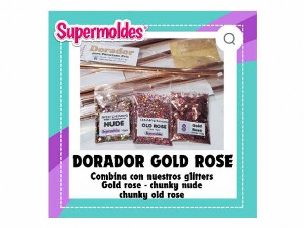 FOIL LAMINADOR 21cm x 1mt GOLD ROSE