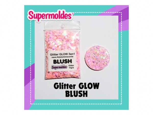 GLITTER GLOW 3en1 UV/LED/FOS BLUSH 10g