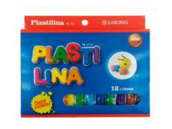 PLASTILINA SAB x12 COLORES