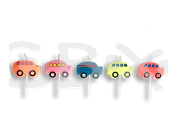 VELA INFANTIL X 5 UNID AUTITOS