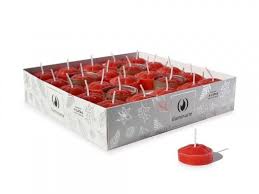 VELA NOCHE x50 unid CON 4 LATAS ROJO