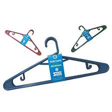 PERCHAS REFORZADAS PLASTICAS PACK x4