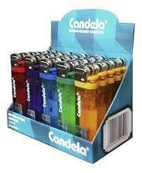 ENCENDEDOR CLASICO TRANSPARENTE CANDELA C/U