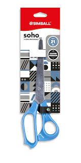 TIJERA SOHO 17cm AZUL BLISTER