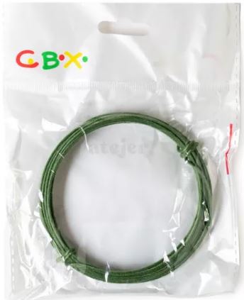 ALAMBRE FORRADO VERDE 12mm x 5mt