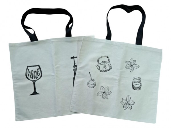 BOLSO PORTA BOTELLAS/MATE x2 ESTAMPADO