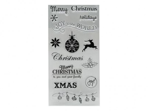 SELLOS SILICONADO CRISTAL 4x8cm NAVIDAD