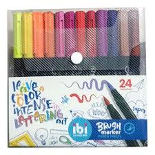 MARCADORES PUNTA PINCEL ESTUCHE x24