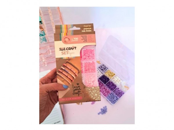 SET PARA ARMAR BIJOUTERIE PINK