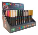 MARCADORES PUNTA FINA x72 TRAD EXHIBIDOR