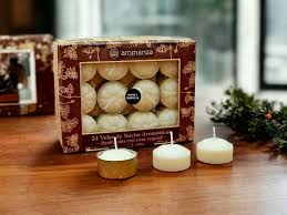 VELAS NOCHE CERA VEGETAL x24
