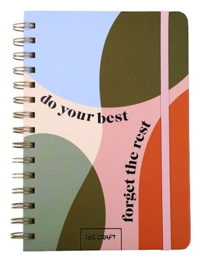 CUADERNO ESPIRAL SPIRIT 60h+STICKERS 14x20cm