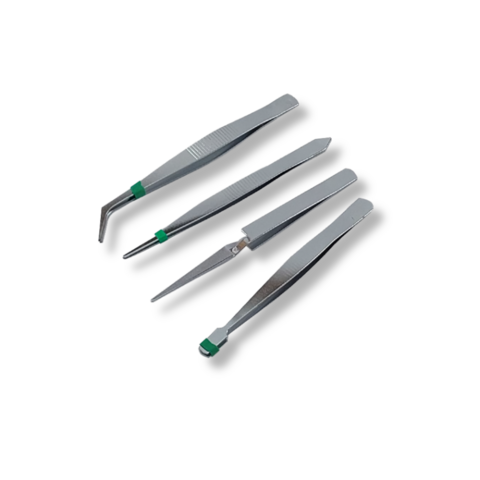 PINZA BRUSELAS ACERO INOX SETx4