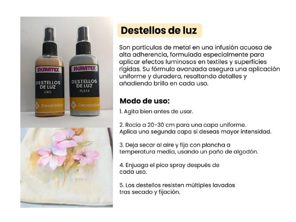DESTELLOS DE LUZ SPRAY 60cc