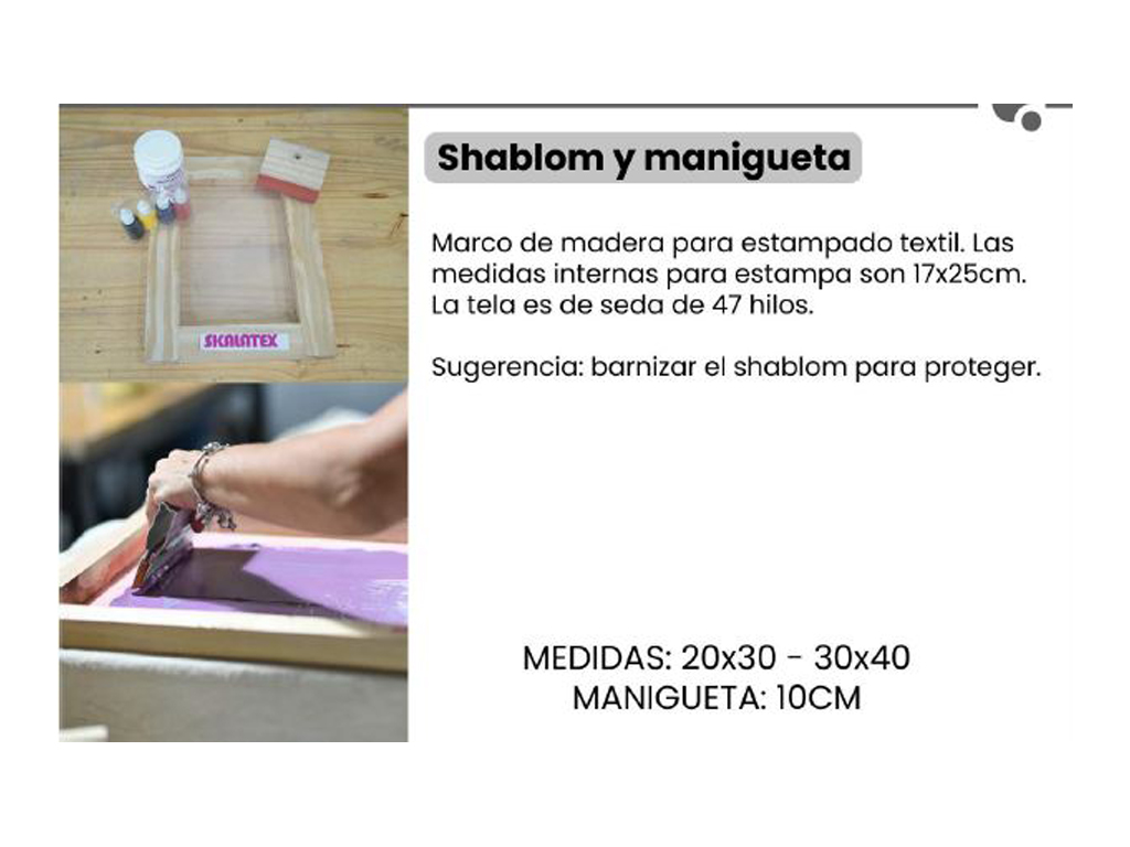 MANIGUETA 10cm METAL (para Shablon)