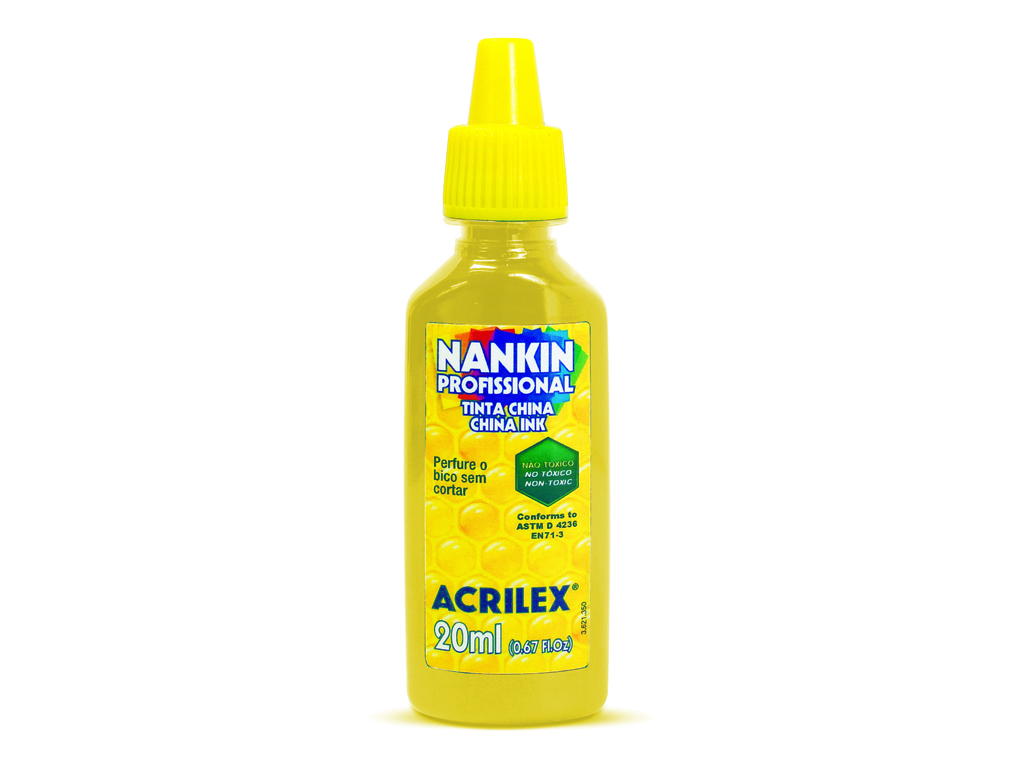 TINTA CHINA 20 ml ACRILEX AMARILLO ORO