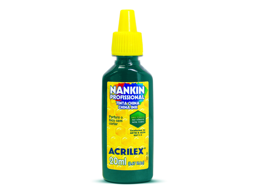 TINTA CHINA 20 ml ACRILEX VERDE BANDERA
