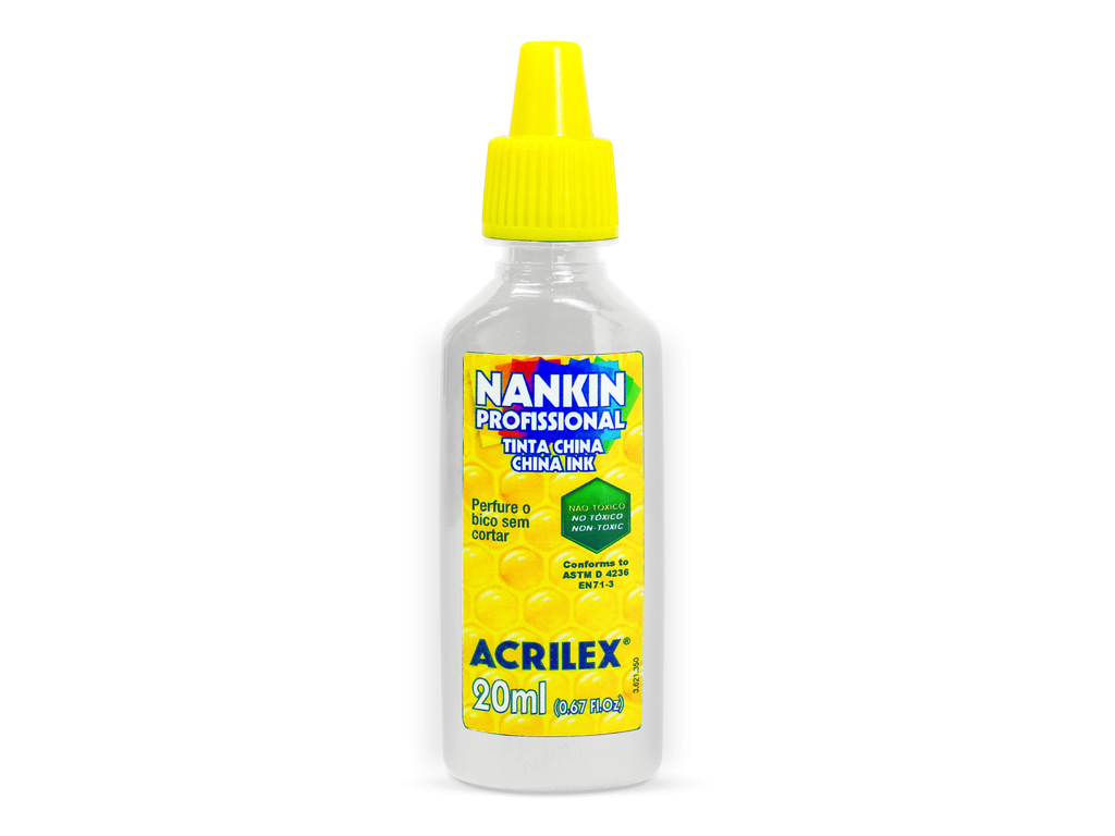 TINTA CHINA 20 ml ACRILEX BLANCO