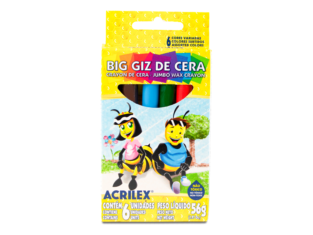 CRAYONES DE CERA 6 COLORES