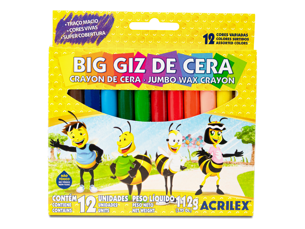 CRAYONES DE CERA X 12 COLORES