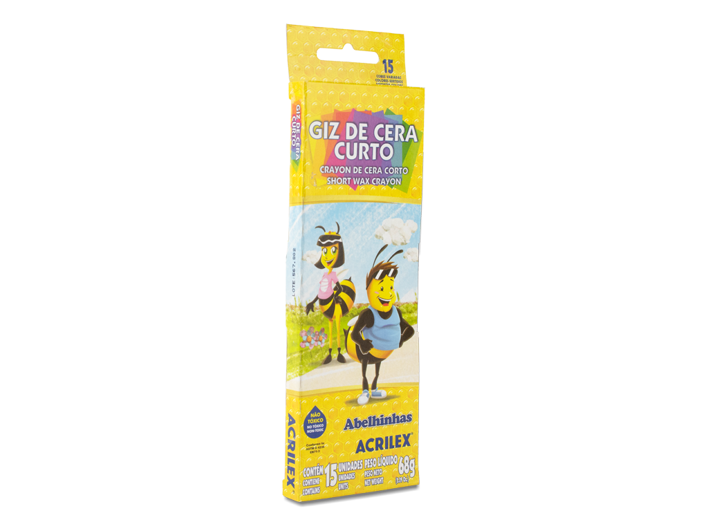 CRAYONES DE CERA CORTO X 15 COLORES