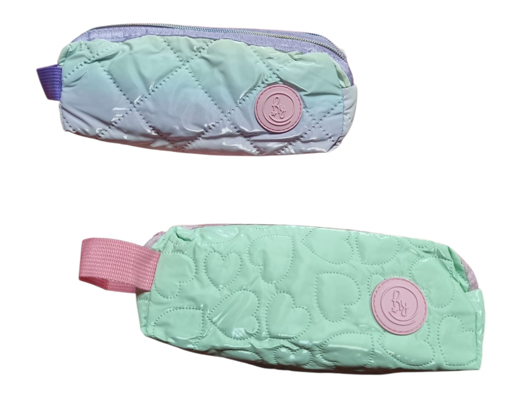 CARTUCHERA DOBLE MATELASSE