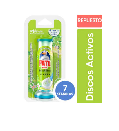 [J681] PATO DISCO ADHESIVO REPUESTO CITRUS