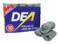 [00107010010] LANA DE ACERO x45grs (10 rollos)