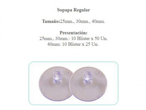 [S30/50] SOPAPA 30 diam x 50 unid
