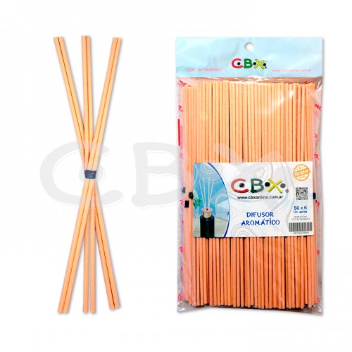 [VB6] VARILLAS BAMBU REPUESTO 20cm x6 UNID NAT