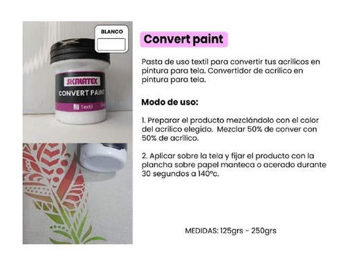 [SK011] CONVERT PAINT CONVERTIDOR ACRILICO 125g
