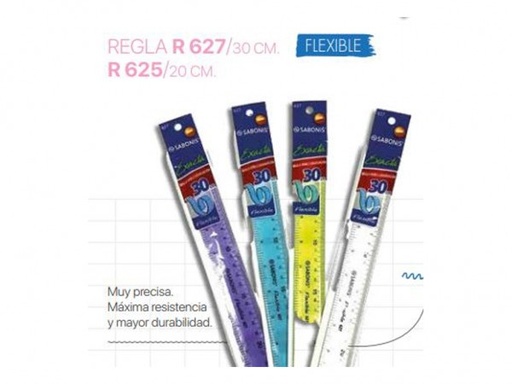 [R627] REGLA FLEXIBLE x30cm SABONIS