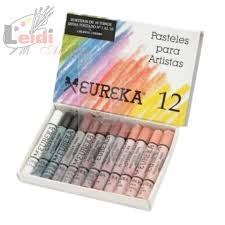 [247022] TIZA PASTELES EUREKA x12 TONOS SEPIA 