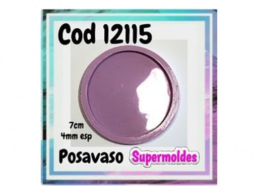 [12115] MOLDES SILICONA POSAVASO REDONDO 7 diam