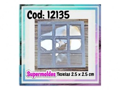 [12135] MOLDES RESINA TESELAS X9 (2.5X2.5X4mm)